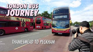 London Bus Ride On Route 177 Full Journey From Thamesmead to Peckham Bus Station [upl. by Aristotle514]