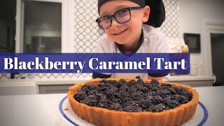 Making Claire Saffitzs Blackberry Caramel Tart  Dessert Person Baking [upl. by Crist445]