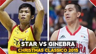 Star Hotshots vs BrgyGinebra CHRISTMAS CLASSICO Highlights  December 25 2015 [upl. by Meir]