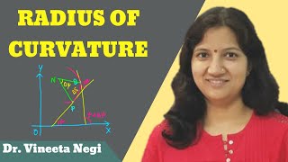 RADIUS OF CURVATURE  CURVATURE RADIUS IN HINDI [upl. by Anneyehc664]