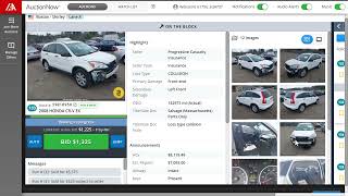 IAAI Auto Auction Bidding and Prices [upl. by Thaddus]