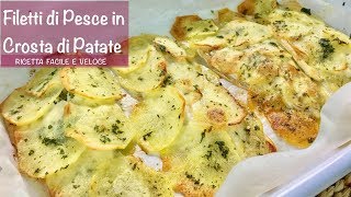 FILETTI DI PESCE IN CROSTA DI PATATE ricetta facile e veloce [upl. by Llenoj585]