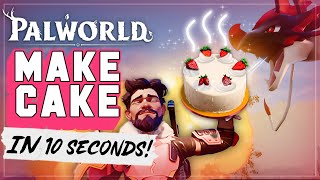 The FASTEST Way To Make Cakes In Palworld Cook In 10 Seconds [upl. by Kciv]