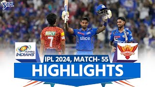 MI vs SRH IPL 2024 Highlights Mumbai Indians vs Sunrisers Hyderabad  Full Match Highlights [upl. by Langston]