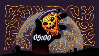 5 Minute Halloween Pizza 🍕 Timer Bomb 💣 [upl. by Niawd]