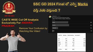 SSC GD AP Expected Cut Off 2024  Cate Wise Analysis  ssgd trending shorts youtubeshorts [upl. by Ilyssa20]