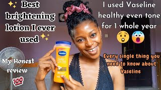 Vaseline healthy even tone lotion honest review Best brightening and glowing lotion I ever used [upl. by Nostaw262]