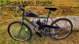 2Stroke Bicycle 80cc Building A Motorcycle Engine Kit Install How To Motor bicycle 66cc 48cc 50cc [upl. by Michaud9]