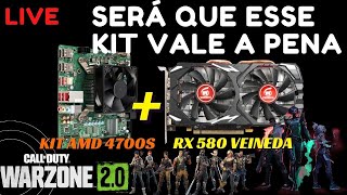 LIVE KIT amd 4700sRX580 2048spGAMEPLAY TESTES SERÁ QUE VAMOS TER LIMITAÇÕES [upl. by Rakel953]