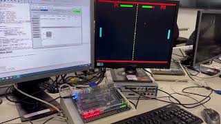 PaddleBall Game on Altera DE2115 FPGA Board using VHDL [upl. by Rand605]