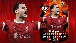 FC 24 CODY GAKPO 86 VERSUS FIRE PLAYER REVIEW I FC 24 ULTIMATE TEAM [upl. by Genna]