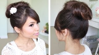 Messy Hair Bun Without Using Bobby Pins  Hair Tutorial [upl. by Sine]