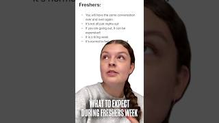 5 Things you can expect during Freshers Week freshers freshersweek university shorts [upl. by Tanitansy]