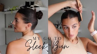 SLEEK BUN TUTORIAL  Dionne Crowe [upl. by Matheson142]