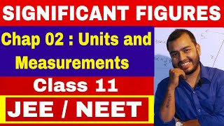 SIGNIFICANT FIGURES  CLASS 11 Chapter 02 Units and Measurements  JEE MAINS  NEET [upl. by Aevin]