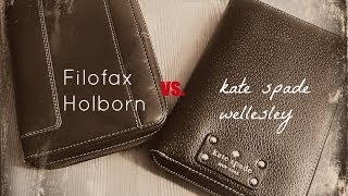 Filofax Holborn vs Kate Spade Wellesley The Great WalletPlanner Debate [upl. by Gena335]