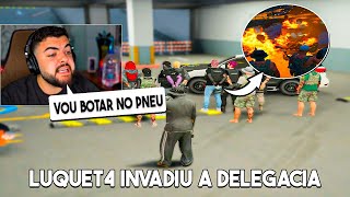 LUQUET4 INVADIU A DP PARA SEQUESTRAR POLICIAL 😱 QUE COMPROU CASA NA GROTA [upl. by Whorton870]