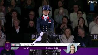 Charlotte Fry amp Glamourdale  FEI World Cup Dressage Freestyle [upl. by Sansbury]