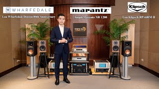 Loa Klipsch RP600M II  Loa Wharfedale Denton 80th Anniversary VS Ampli Marantz NR 1200 [upl. by Ylicic]