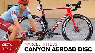 Marcel Kittels Canyon Aeroad CF SLX Disc  Team Katushas Pro Road Bike [upl. by Bihas399]