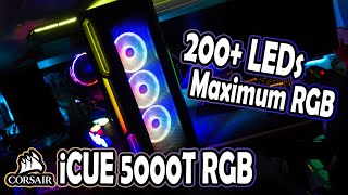 Corsair iCUE 5000T RGB Test  ÜBER 200 RGB LEDs im Gehäuse [upl. by Lennahc]