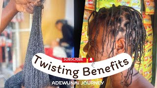 HOW TO GROW YOUR HAIR WITH TWISTING [upl. by Anailil]