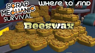 Where to find Beeswax in Scrap Mechanic Survival [upl. by Ellehcan878]