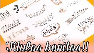 40 TÍTULOS BONITOS ✄ Barbs Arenas Art [upl. by Ecyned839]