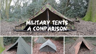 Military Tents a Comparison  Dutch Army  Polish Lavvu  French F1  Hungarian Zeltbahn [upl. by Suoiluj813]