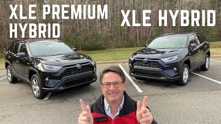 ALL New 2023 Toyota RAV4 Hybrid XLE Premium VS XLE What’s different [upl. by Ainehta816]