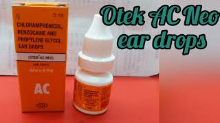 Otek ac ear drop  कान के हर समस्या के लिए  Otek ac Neo ear drops usebenefit review in Hindi [upl. by Oralle]