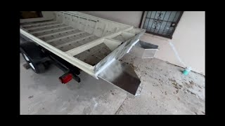 Jon boat build part 8 Beaver tail float pods unboxing and bolt on installed [upl. by Malca242]