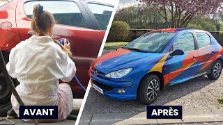 Repeindre sa voiture soi même 🎨 ponçage apprêt peinture vernis Amateur [upl. by Bacchus]