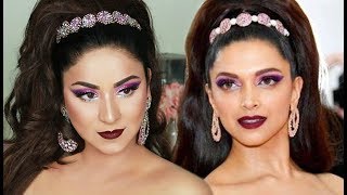 I tried to recreate Deepika Padukone’s Met Gala Look 2019  Hair amp Makeup Tutorial [upl. by Iadam]