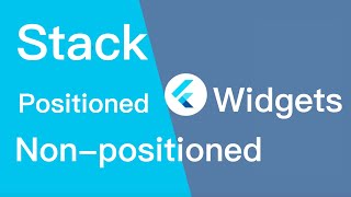 Flutter Stack Positioned and Non positioned widget [upl. by Nireil]