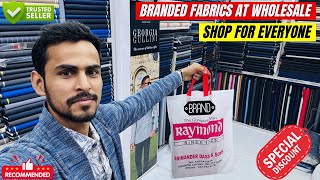 Best Shop For Suiting Shirting Branded Fabrics At Chandni Chowk  सिंगल पीस भी Wholesale Rate में [upl. by Lletnuahs588]