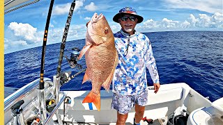 How to Catch Mutton Snapper Deep Dropping and Jigging the Florida Keys [upl. by Inerney]