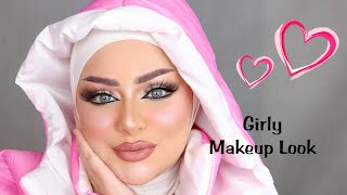 Pinky Barbie look  Candy Makeup Marwayehia rubyrose amp juicy beauty  مكياج باربي بينك  مروة يحيى [upl. by Nuahs]