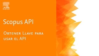 Introducción Scopus API [upl. by Ramsdell381]