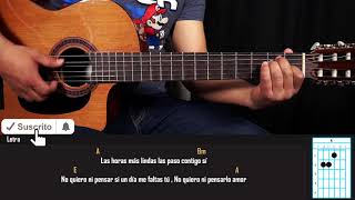 Como Tocar  Pideme La Luna  Leo Dan  Tutorial en Guitarra [upl. by Etteoj]