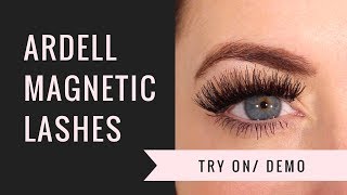 ARDELL MAGNETIC LASHES WISPIES TRY ON DEMO [upl. by Alol]