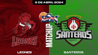 Leones de Ponce vs Santeros de Aguada  BSN2024 [upl. by Enialed]