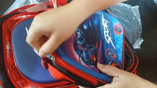 Mochila infantil  comprinha Shopee [upl. by Delanie]