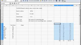 25 Libre Office  Calc Open Office  Calc Excel Tutorial  VLookup part 1 [upl. by Boynton796]