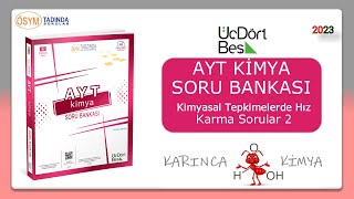 ÜçDörtBeş AYT Kimya Soru Bankası Çözümleri  Kimyasal Tepkimelerde Hız Karma Sorular 2 Sayfa 180181 [upl. by Hamish]