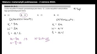 Zad 24 Stereometria Wierzchołki ściany krawędzie [upl. by Salomo526]