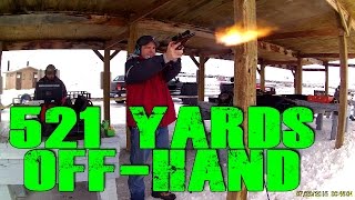 500 Yard  223 Pistol Off Hand ZOMBIE KILL [upl. by Enilegna]