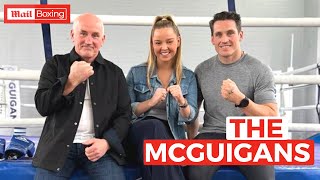 Shane and Barry McGuigan talk dangers of boxing amp training in the McGuigan gym [upl. by Arlina]