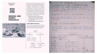 Class 12 Geography NCERT Notes Chapter 7 Mineral and Energy Resources [upl. by Clarke555]