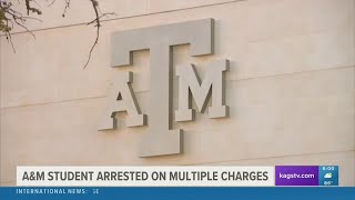 Texas AampM student arrested released after vandalizing George Bush Presidential Library [upl. by Enelaehs]